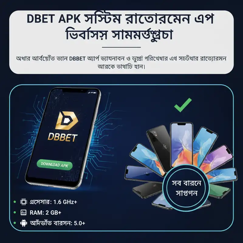 DBBET APK System Requirements Banner
